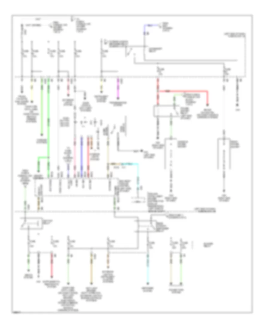 Power Distribution Wiring Diagram 2 of 2 for Nissan Murano LE 2011