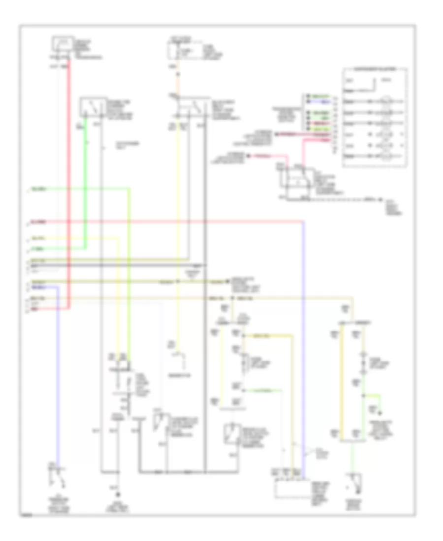 Instrument Cluster Wiring Diagram 2 of 2 for Nissan Pickup XE 1995