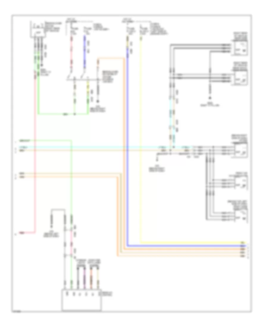 Manual AC Wiring Diagram (2 of 3) for Nissan Quest LE 2012