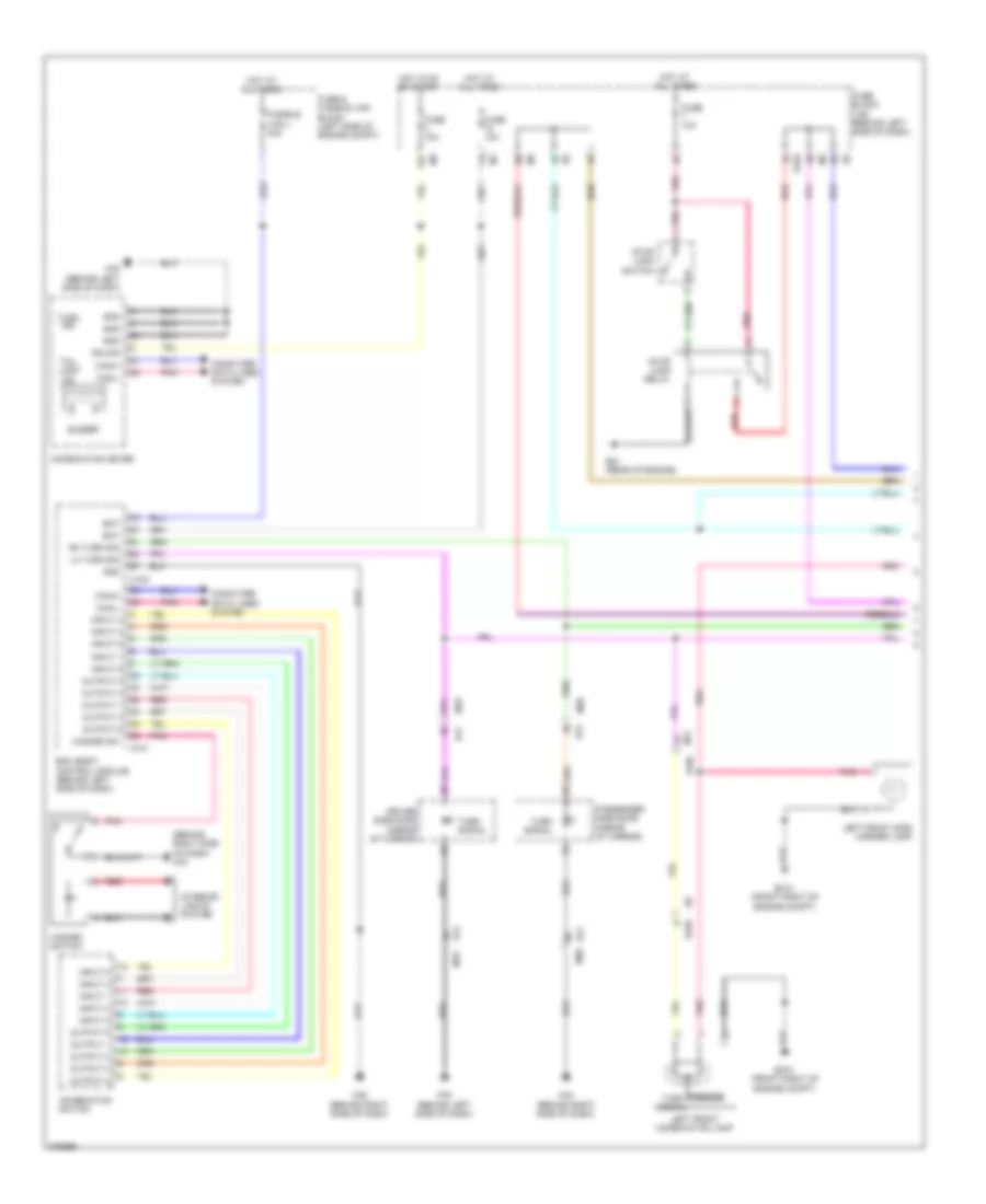 Exterior Lamps Wiring Diagram 1 of 2 for Nissan Quest LE 2012