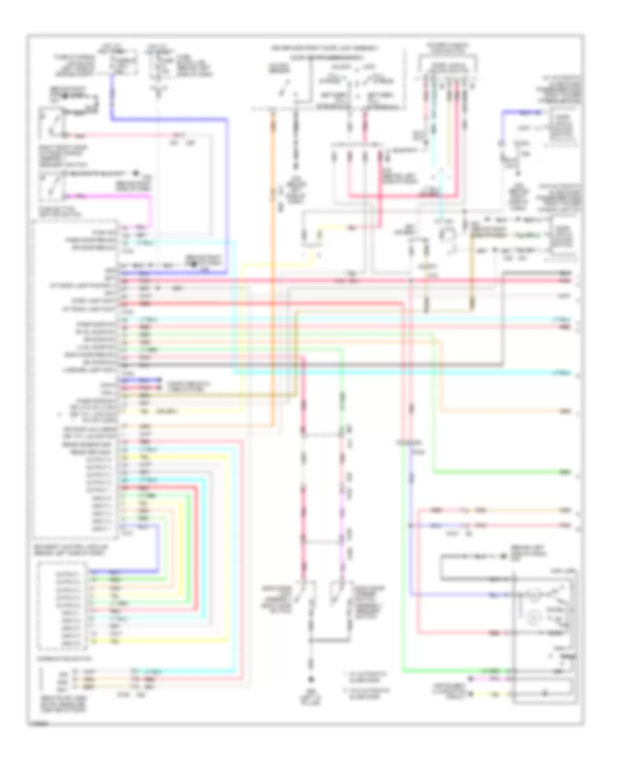 Courtesy Lamps Wiring Diagram 1 of 2 for Nissan Quest LE 2012