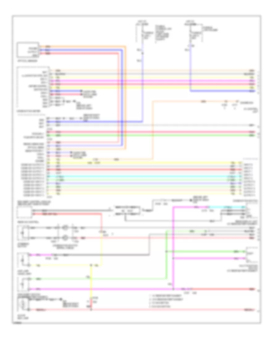 Instrument Illumination Wiring Diagram (1 of 2) for Nissan Quest LE 2012