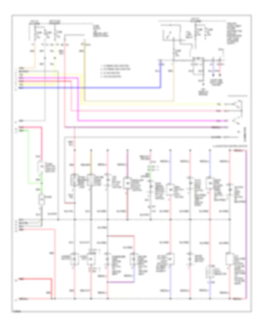Instrument Illumination Wiring Diagram 2 of 2 for Nissan Quest LE 2012