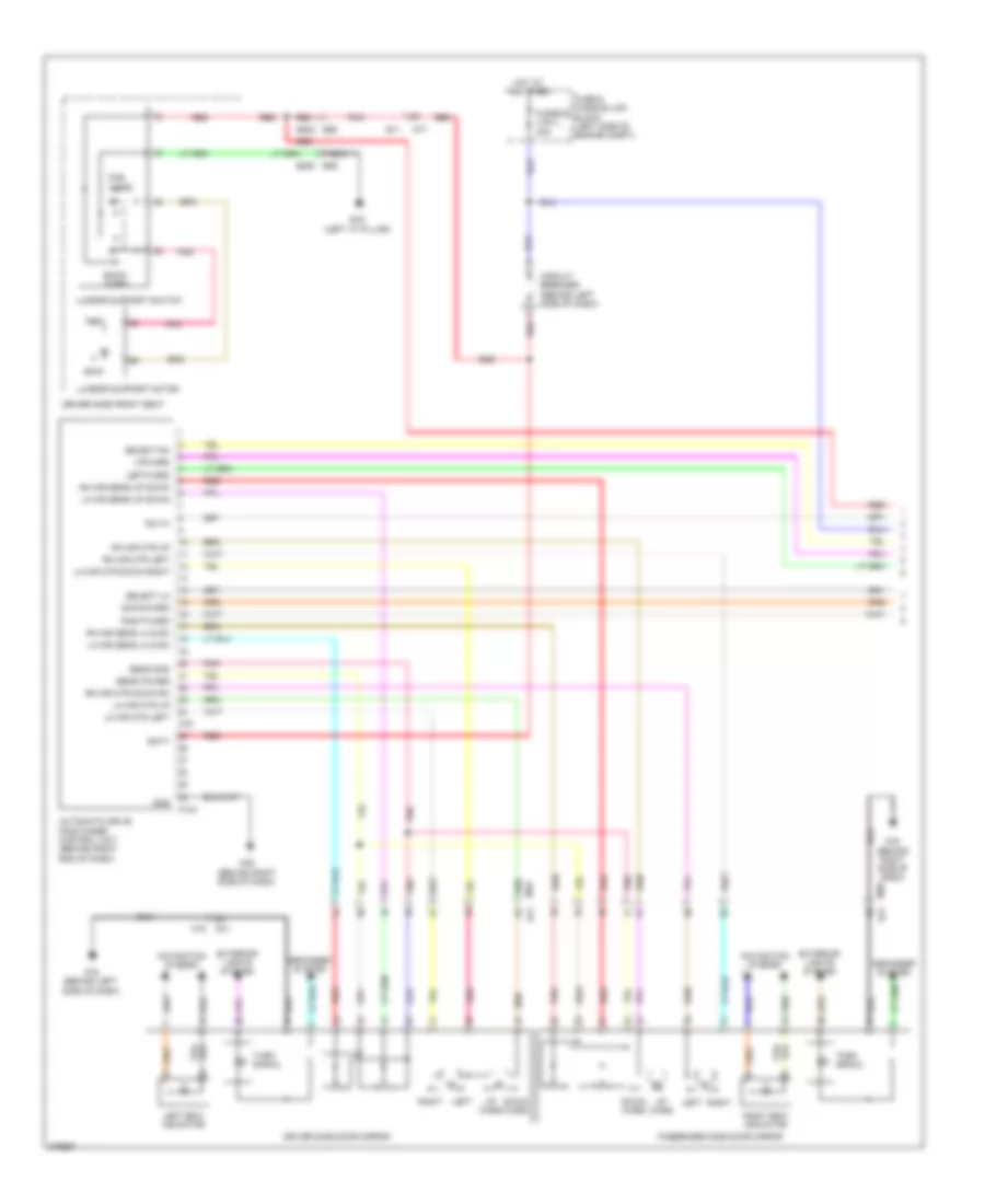 Memory Systems Wiring Diagram 1 of 3 for Nissan Quest LE 2012