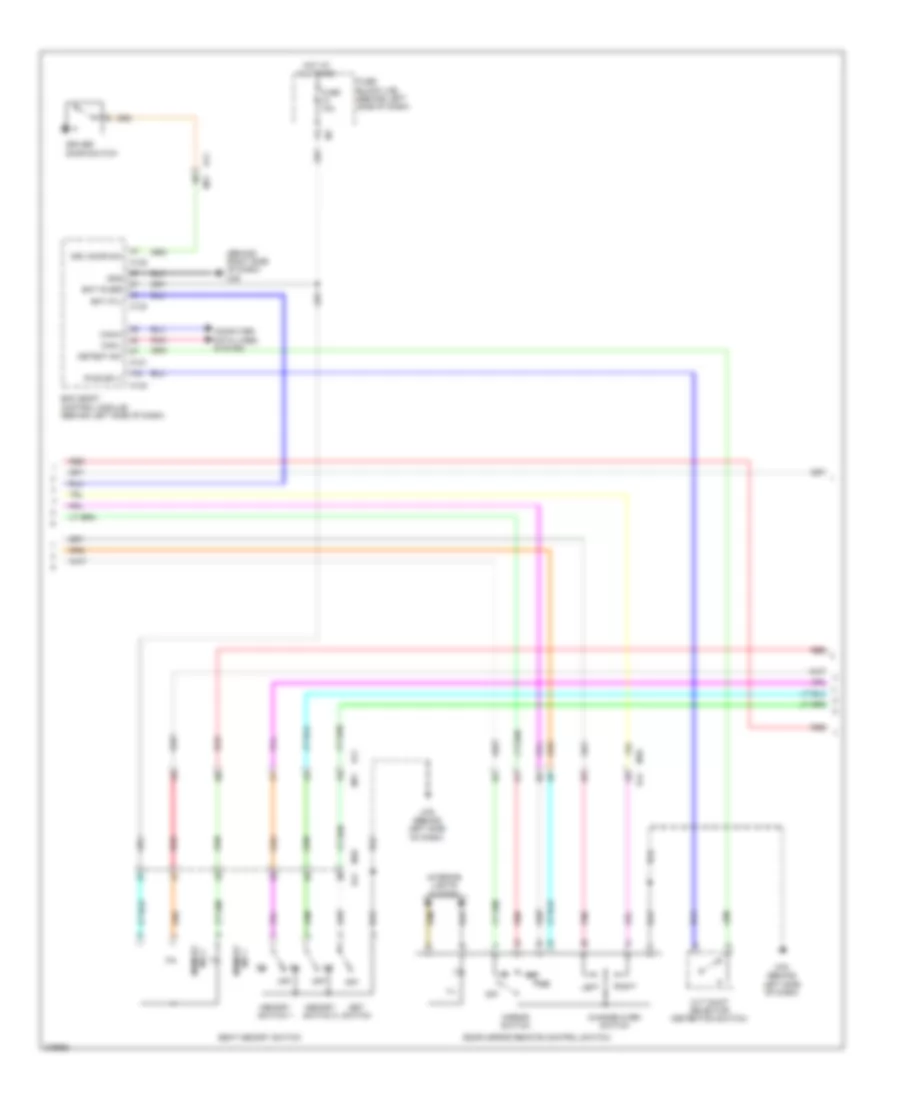 Memory Systems Wiring Diagram (2 of 3) for Nissan Quest LE 2012