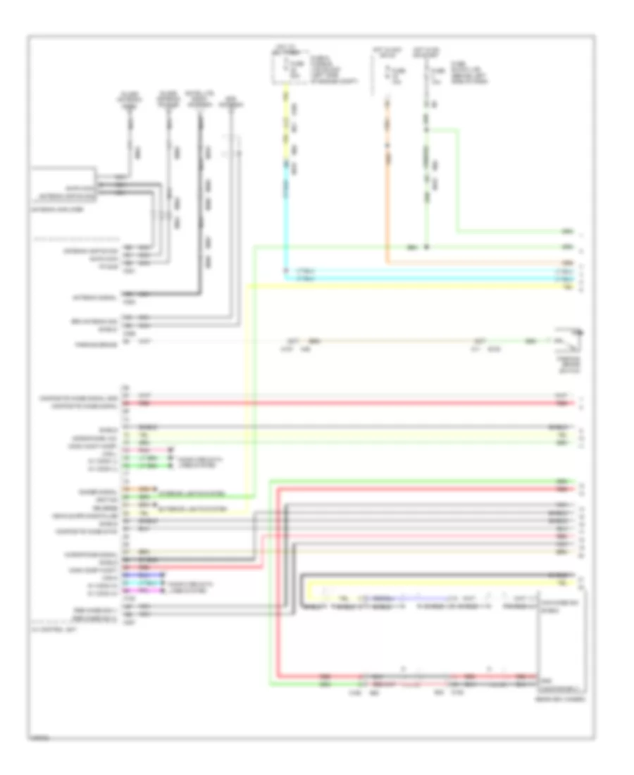 Navigation Wiring Diagram (1 of 6) for Nissan Quest LE 2012