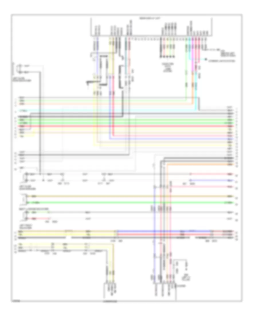 Navigation Wiring Diagram (4 of 6) for Nissan Quest LE 2012
