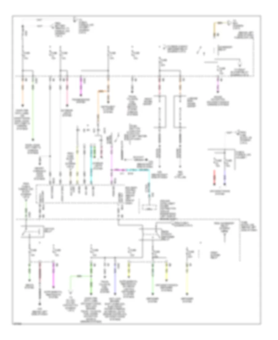 Power Distribution Wiring Diagram 2 of 2 for Nissan Quest LE 2012