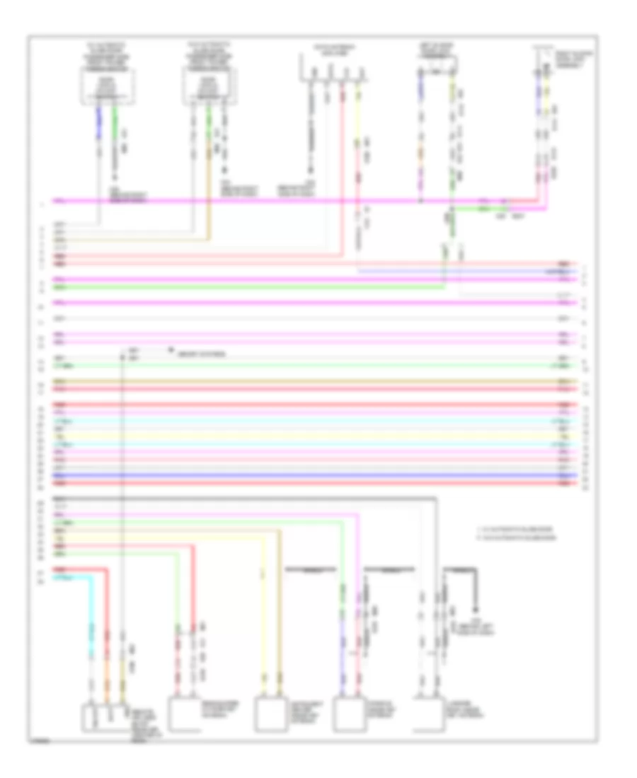 Power Door Locks Wiring Diagram 2 of 4 for Nissan Quest LE 2012