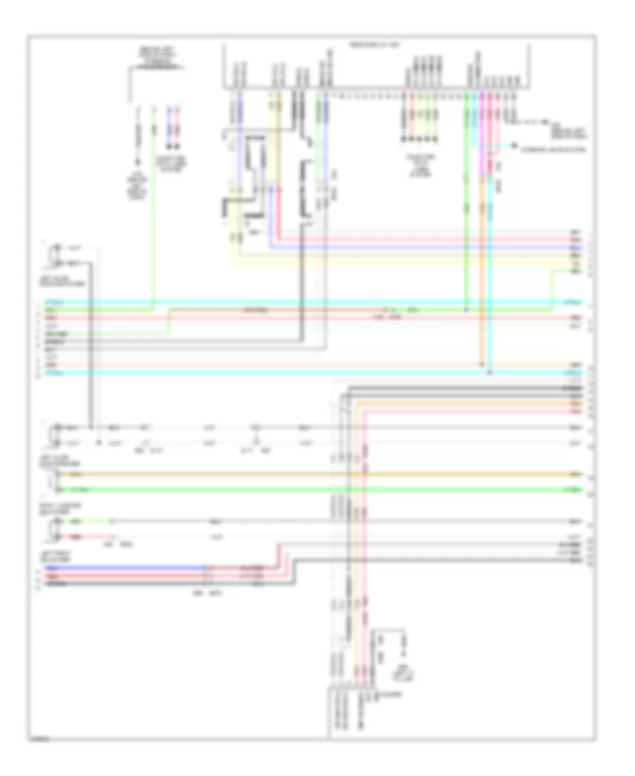 Radio Wiring Diagram, Bose without Navigation (3 of 5) for Nissan Quest LE 2012