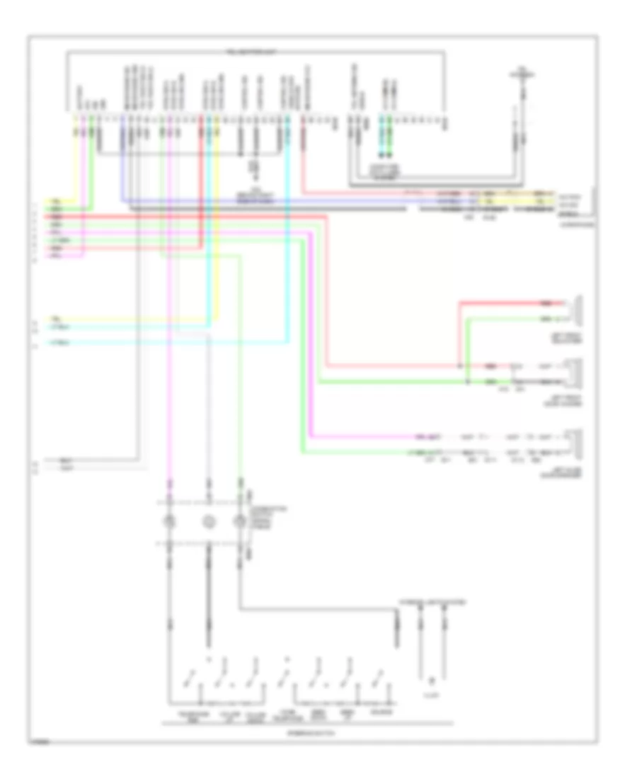 Radio Wiring Diagram, with Display Audio (2 of 2) for Nissan Quest LE 2012