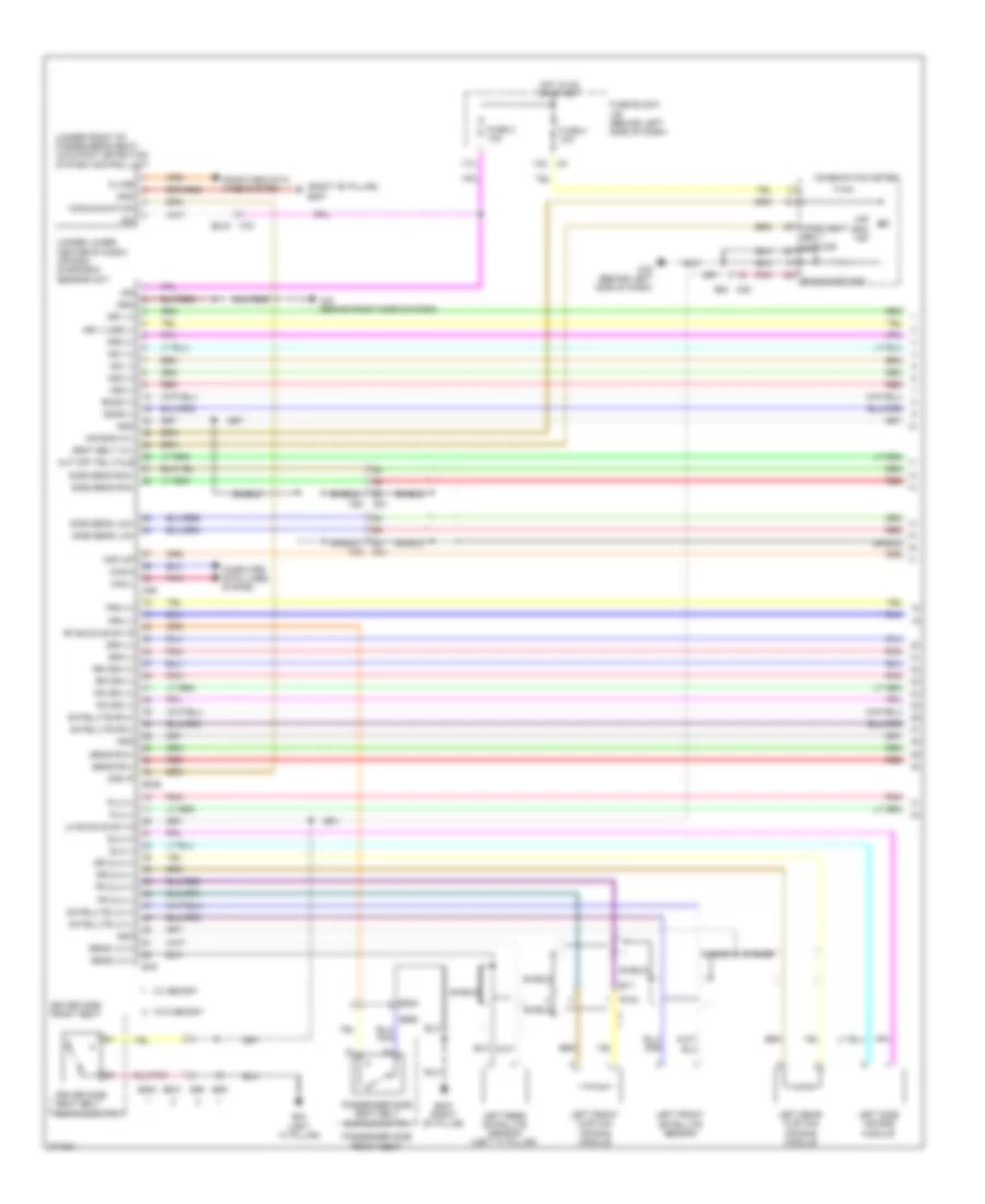 Supplemental Restraints Wiring Diagram 1 of 2 for Nissan Quest LE 2012