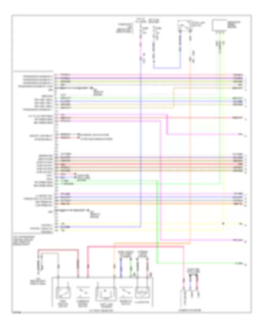 Transmission Wiring Diagram 1 of 2 for Nissan Quest LE 2012