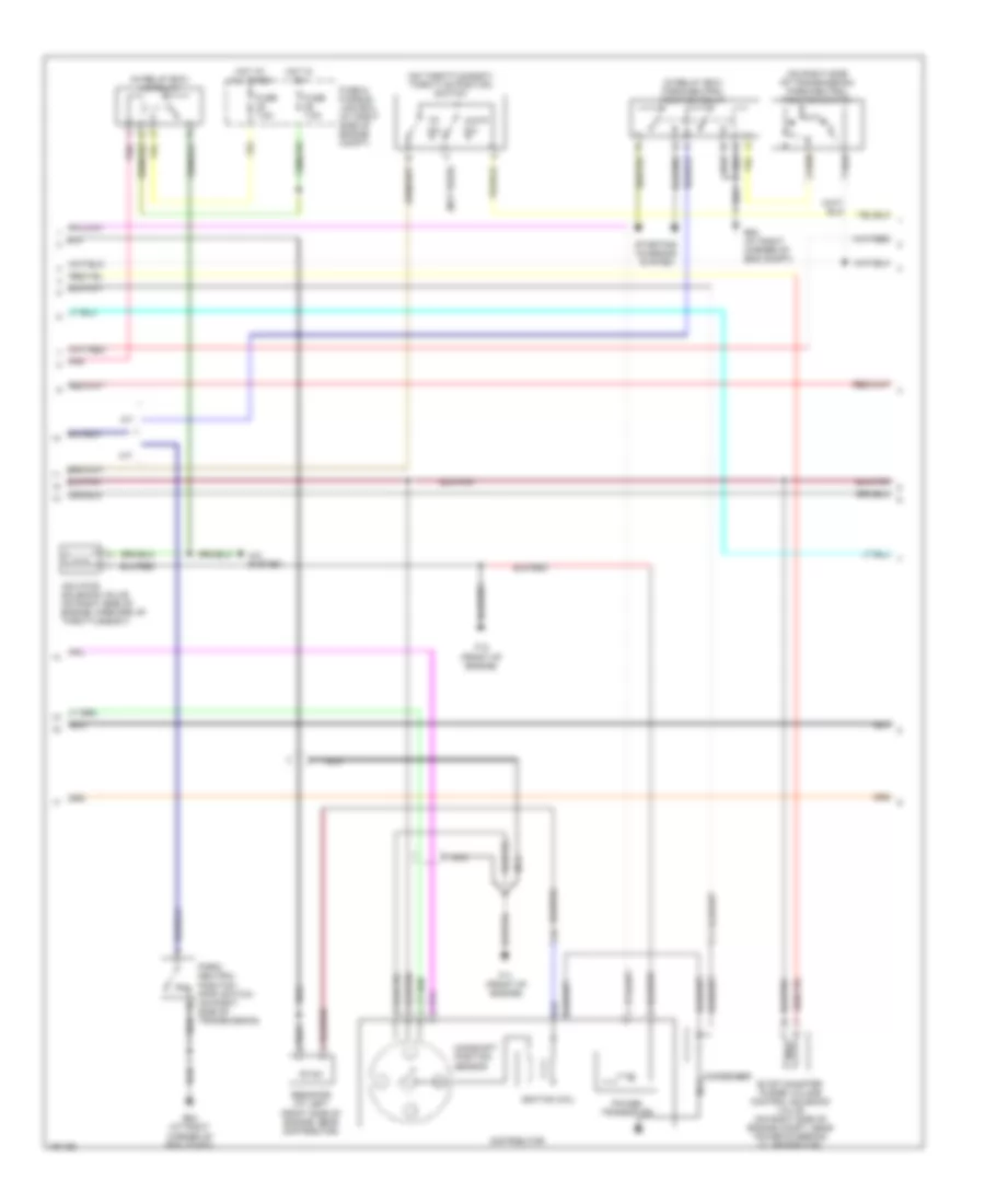 2.4L, Engine Performance Wiring Diagram (2 of 3) for Nissan Frontier 2004