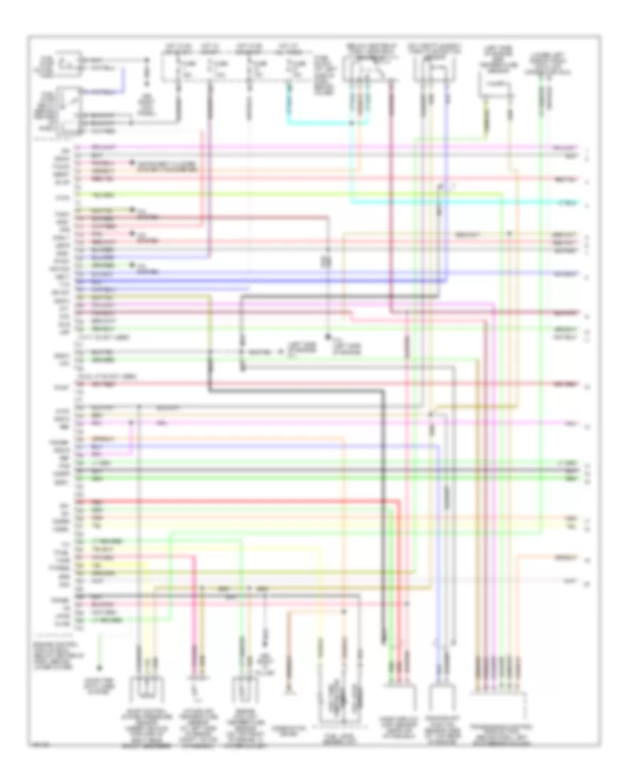 3.3L, Engine Performance Wiring Diagram (1 of 3) for Nissan Frontier 2004