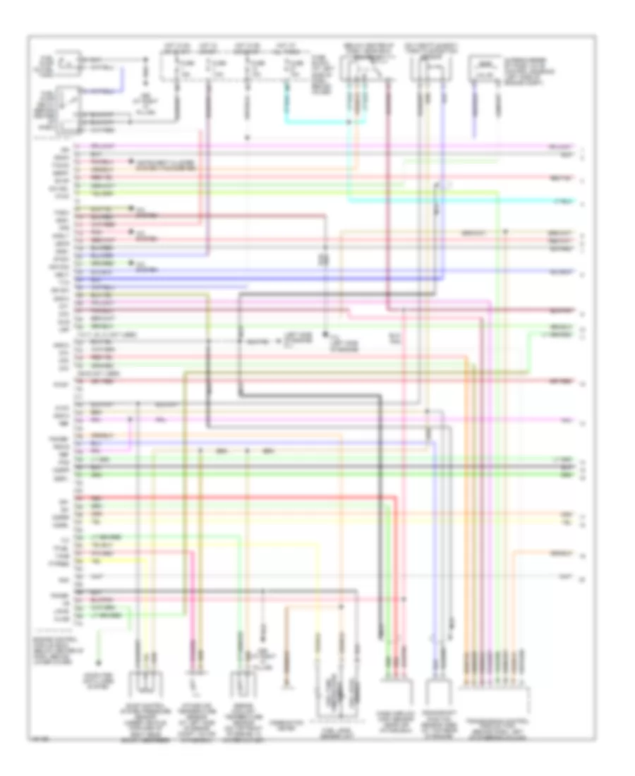 3.3L SC, Engine Performance Wiring Diagram (1 of 3) for Nissan Frontier 2004