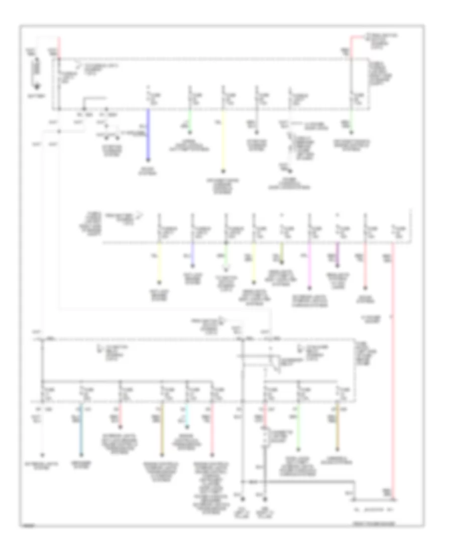 2 4L Power Distribution Wiring Diagram 1 of 2 for Nissan Frontier 2004