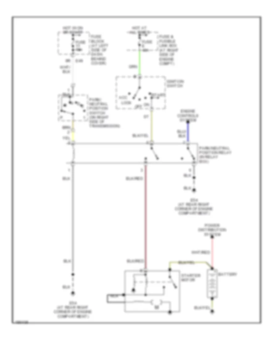 2 4L Starting Wiring Diagram A T for Nissan Frontier 2004