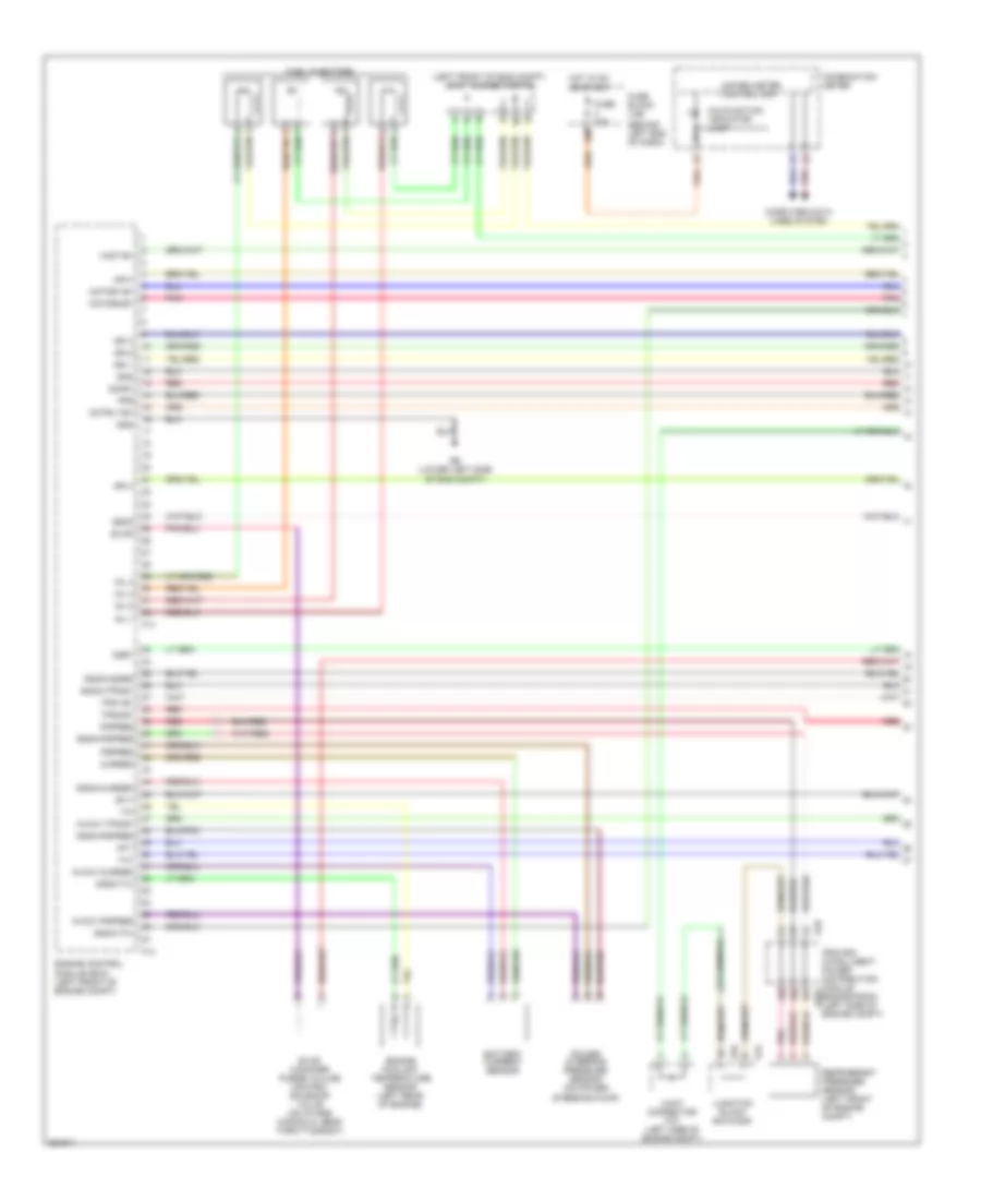 2.5L, Engine Performance Wiring Diagram, Except California (1 of 4) for Nissan Altima 2007