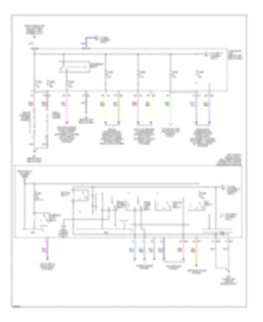 Power Distribution Wiring Diagram 2 of 3 for Nissan Altima 2007