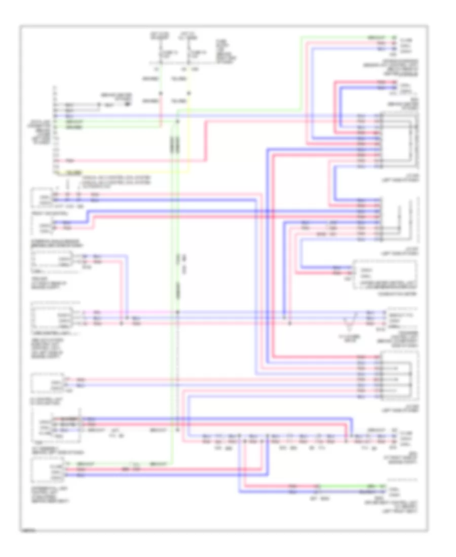 Computer Data Lines Wiring Diagram for Nissan Titan SL 2013