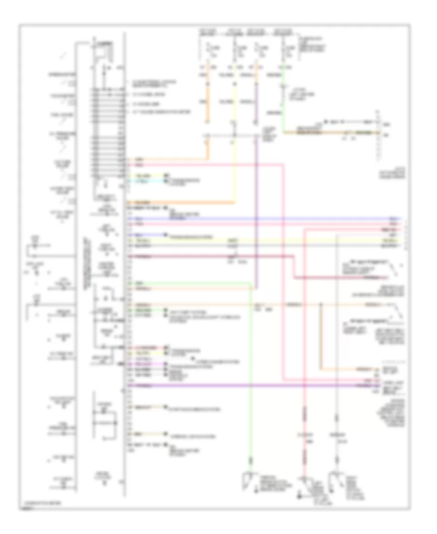 Instrument Cluster Wiring Diagram 1 of 2 for Nissan Titan SL 2013