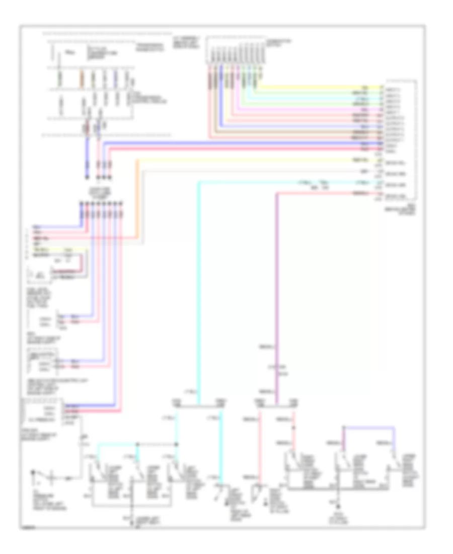 Instrument Cluster Wiring Diagram 2 of 2 for Nissan Titan SL 2013