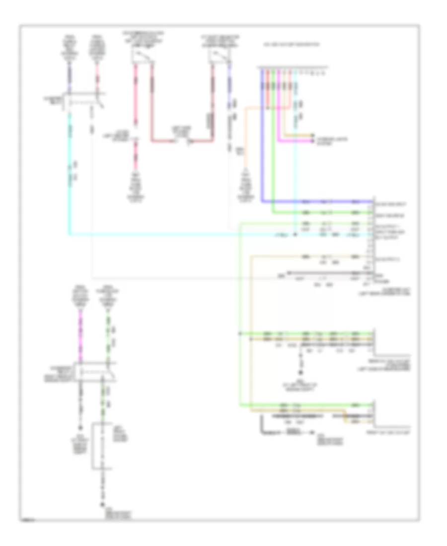 Power Distribution Wiring Diagram 3 of 3 for Nissan Titan SL 2013