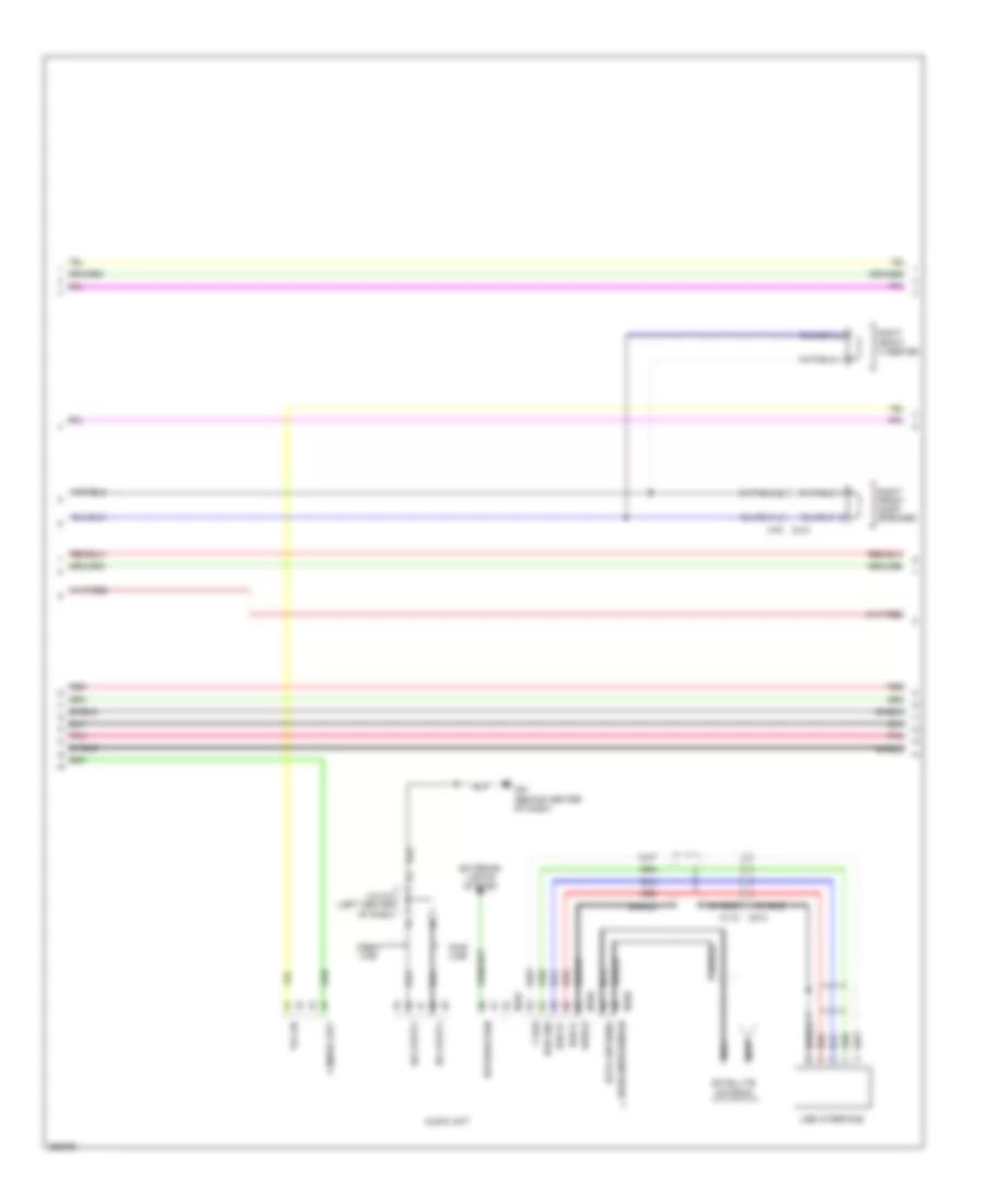Base Radio Wiring Diagram with Display Audio 2 of 3 for Nissan Titan SL 2013