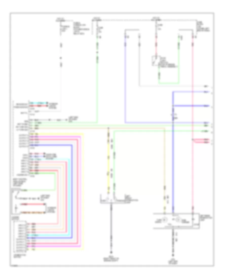 Exterior Lamps Wiring Diagram Convertible 1 of 2 for Nissan Murano S 2014