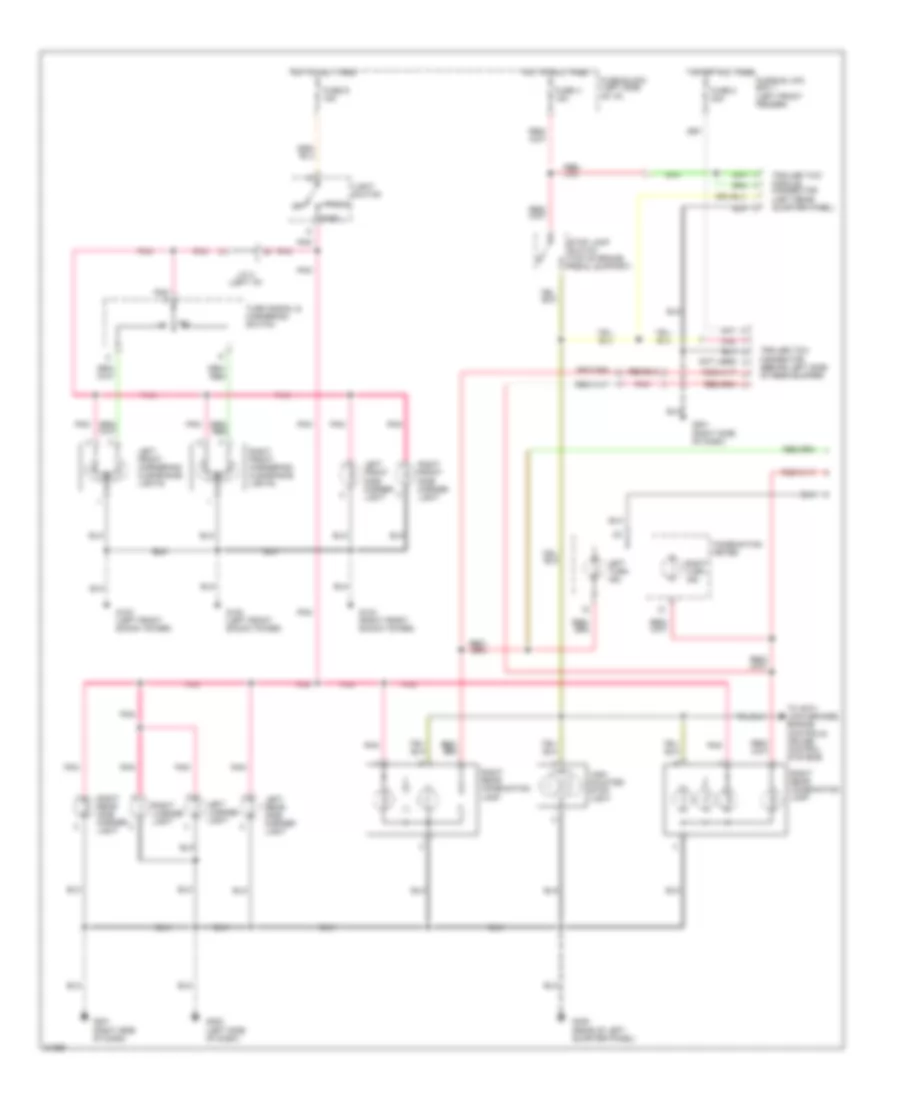 Exterior Lamps Wiring Diagram 1 of 2 for Nissan Quest GXE 1995