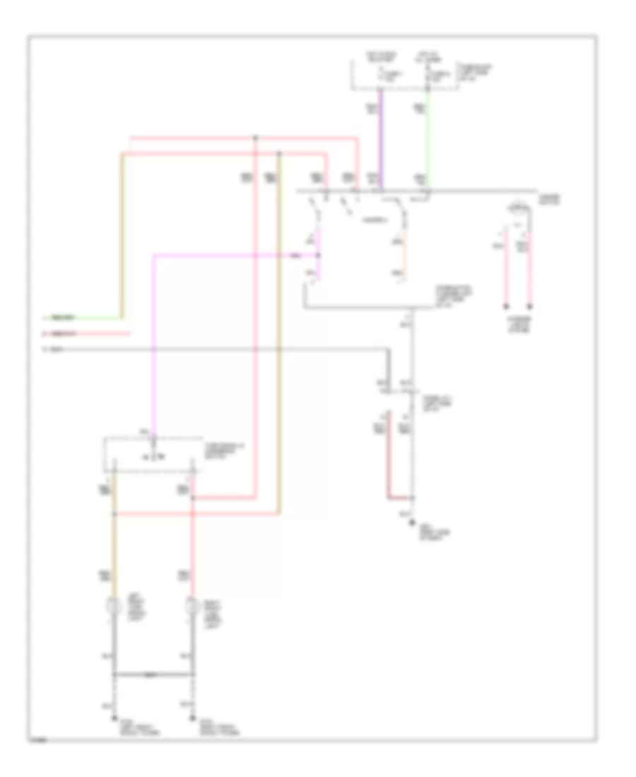 Exterior Lamps Wiring Diagram 2 of 2 for Nissan Quest GXE 1995