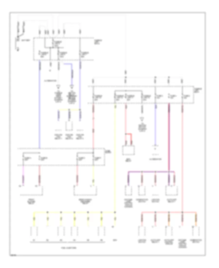 Power Distribution Wiring Diagram 1 of 4 for Nissan Quest GXE 1995