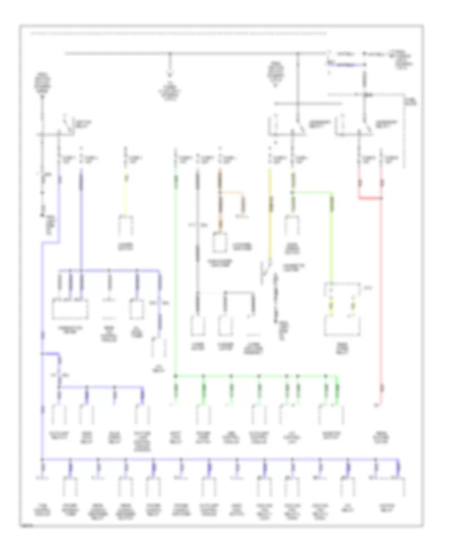 Power Distribution Wiring Diagram 3 of 4 for Nissan Quest GXE 1995