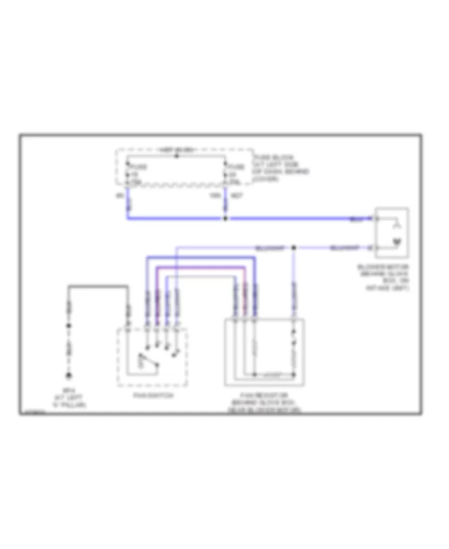 Heater Wiring Diagram for Nissan Frontier Desert Runner SE 2004