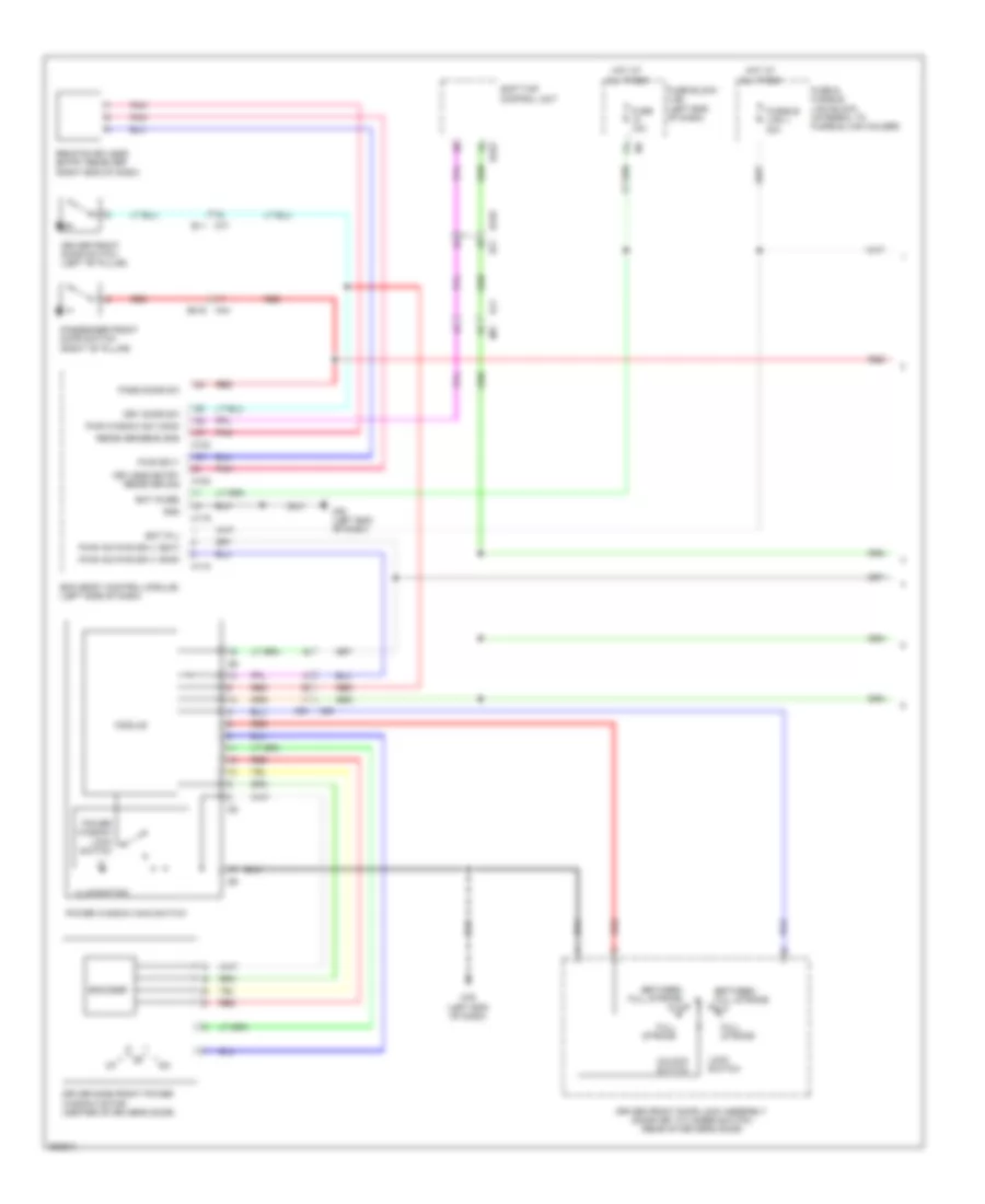 Power Windows Wiring Diagram 1 of 2 for Nissan Murano SL 2011