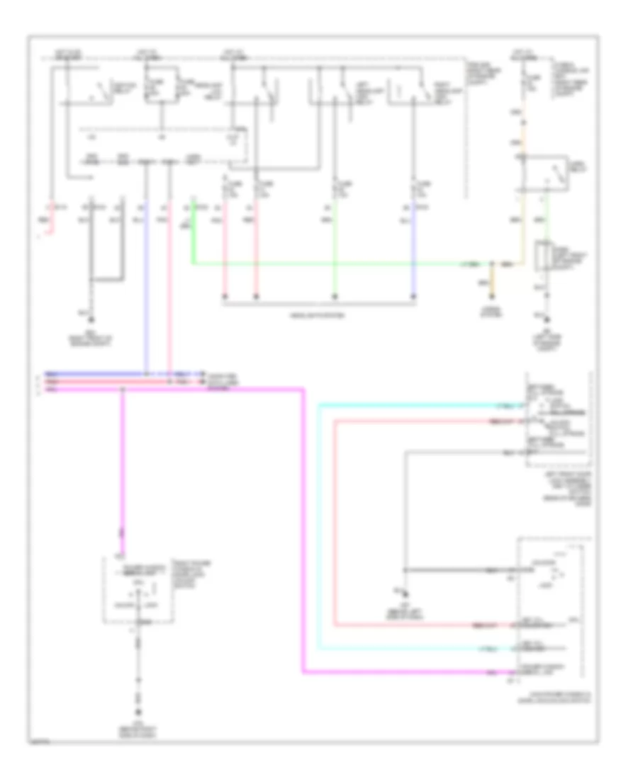 Forced Entry Wiring Diagram, without Intelligent Key Unit (2 of 2) for Nissan Pathfinder LE 2009