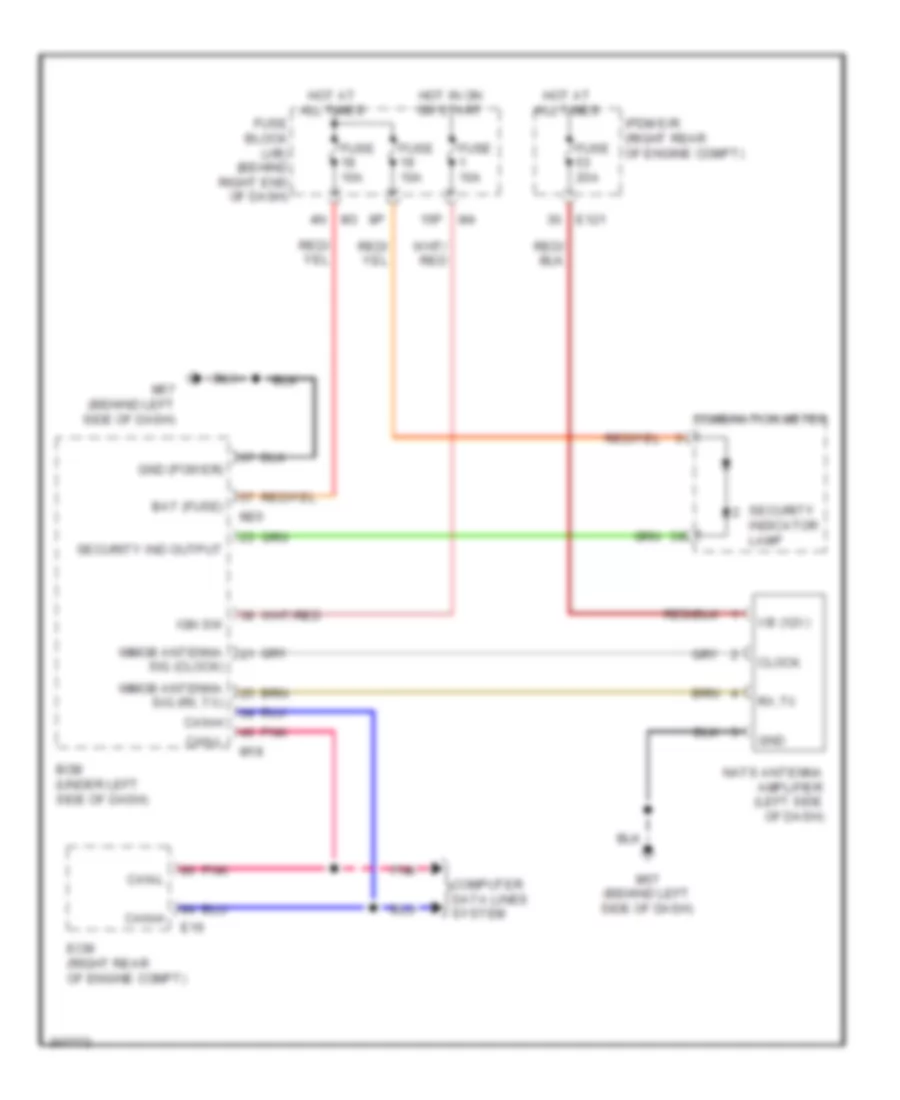 Immobilizer Wiring Diagram for Nissan Pathfinder LE 2009