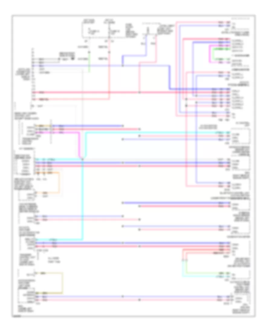Computer Data Lines Wiring Diagram for Nissan Pathfinder LE 2009