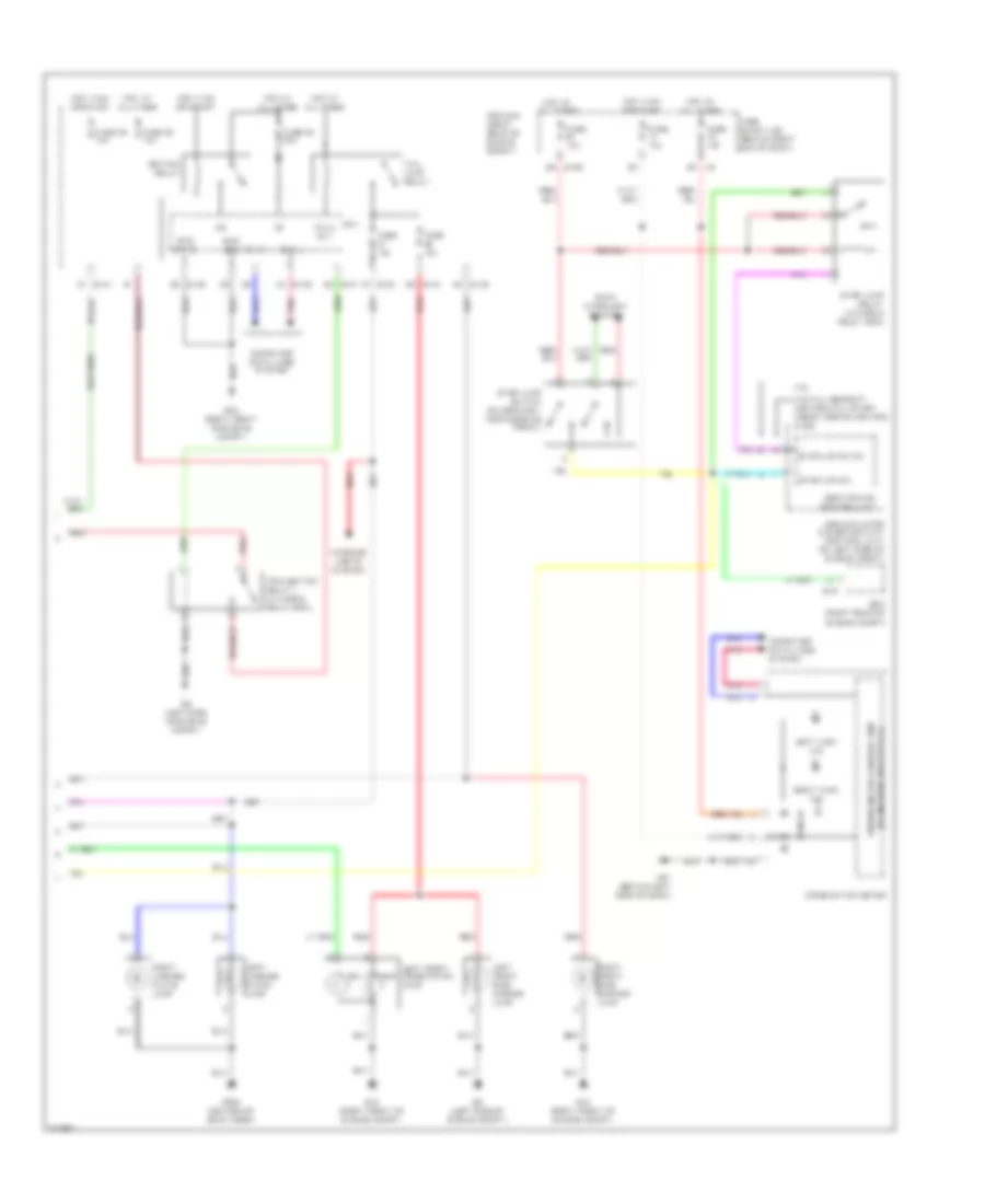 Exterior Lamps Wiring Diagram (2 of 2) for Nissan Pathfinder LE 2009
