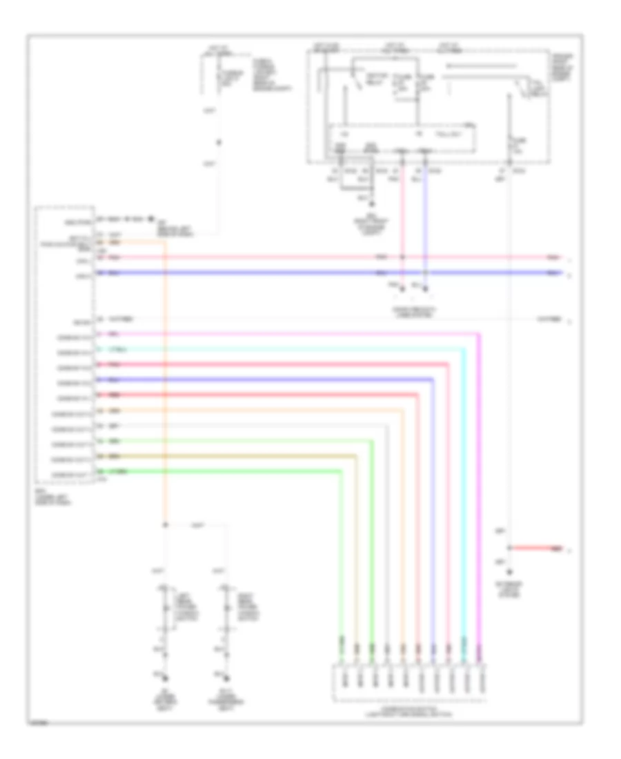 Instrument Illumination Wiring Diagram (1 of 2) for Nissan Pathfinder LE 2009