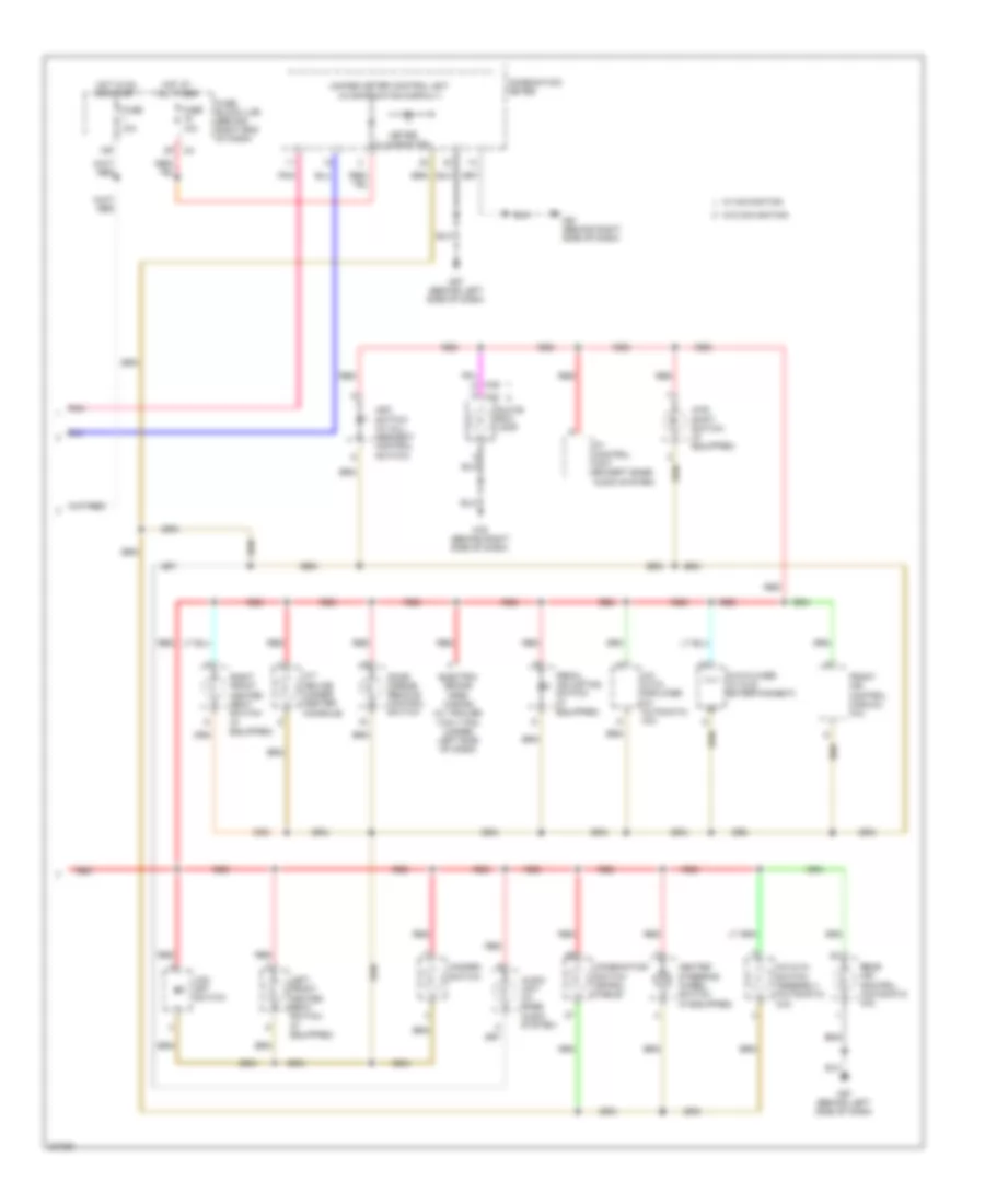 Instrument Illumination Wiring Diagram 2 of 2 for Nissan Pathfinder LE 2009
