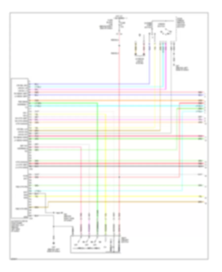 Memory Systems Wiring Diagram 1 of 3 for Nissan Pathfinder LE 2009