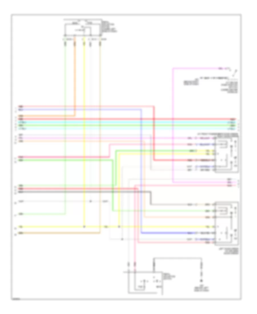 Memory Systems Wiring Diagram (2 of 3) for Nissan Pathfinder LE 2009