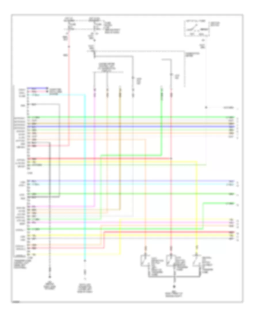 4WD Wiring Diagram, Part Time Mode 4WD (1 of 2) for Nissan Pathfinder LE 2009