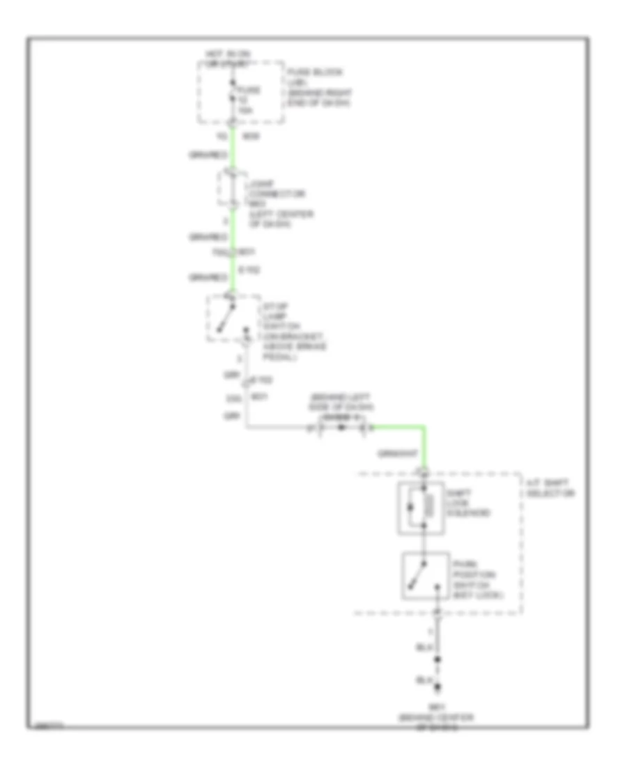 Shift Interlock Wiring Diagram with Column Shift for Nissan Titan SV 2013