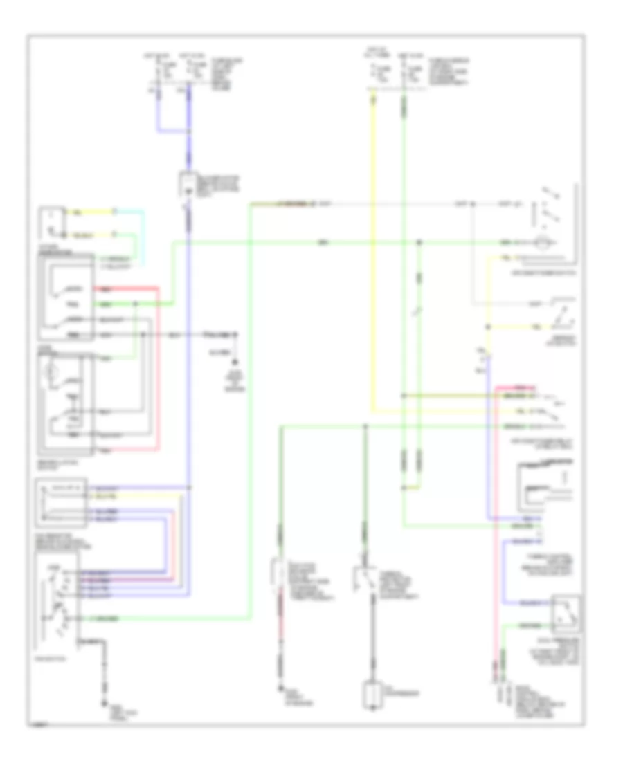 2.4L, Manual AC Wiring Diagram, with 3 Dial AC for Nissan Frontier Desert Runner SE 2000