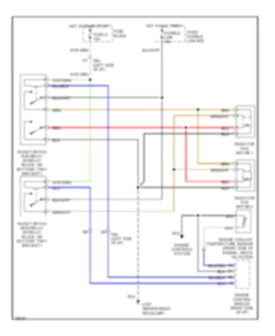 1 6L Cooling Fan Wiring Diagram A T for Nissan NX 1991 2000