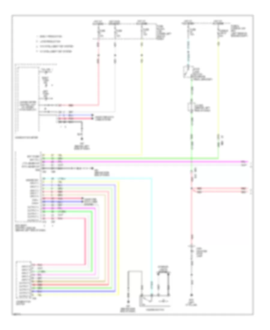 Exterior Lamps Wiring Diagram 1 of 2 for Nissan Versa S 2013