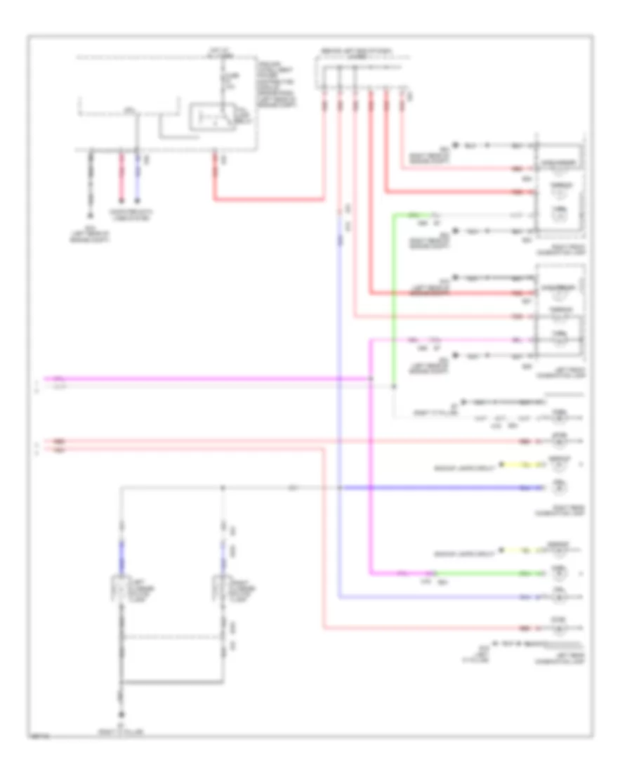 Exterior Lamps Wiring Diagram 2 of 2 for Nissan Versa S 2013